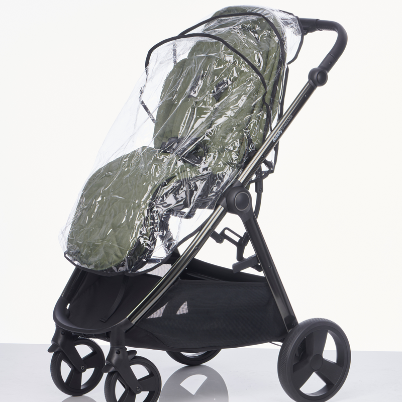 The rain cover on the Didofy Green Stargazer Pushchair | Strollers, Pushchairs & Prams | Pushchairs, Carrycots & Car Seats Baby | Travel Essentials - Clair de Lune UK