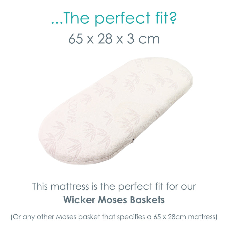 Moses basket mattress 65 x 28 best sale