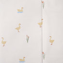 Close up of the duck and reed print on the Duckling Foldable Travel Changing Mat | Bathing & Changing Essentials - Clair de Lune UK