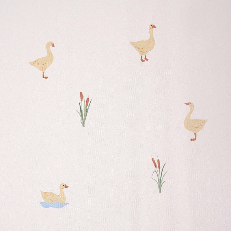 Close up of the duck and reed print on the Duckling Anti-Roll Wedge Baby Changing Mat | Baby Bath Time Essentials - Clair de Lune UK