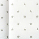 East Coast Eco Sonic Grey Stars Changing Mat Close up of the recycled microfibre fabric | Baby Bathing Essentials | Eco Baby Products - Clair de Lune UK