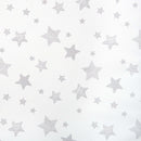 East Coast Star Essential Changing Mat in Grey close up of the star print | Baby Changing Essentials | Baby Bath Time Accessories - Clair de Lune UK