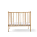 Natural East Coast Space Saver Cot  with mini mattress on a white background | Cots, Cot Beds & Toddler Beds | Nursery Furniture - Clair de Lune UK