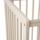 Cashmere East Coast Space Saver Cot  close up of the corners on a white background | Cots, Cot Beds & Toddler Beds | Nursery Furniture - Clair de Lune UK