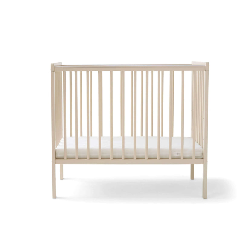 Cashmere East Coast Space Saver Cot  with mini mattress on a white background | Cots, Cot Beds & Toddler Beds | Nursery Furniture - Clair de Lune UK