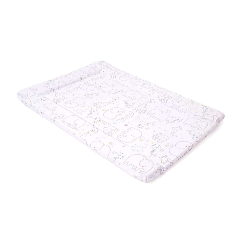 East Coast Safari Playtime Changing Mat on white background at an angle | Bathing & Changing Essentials - Clair de Lune UK
