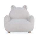 Bear CuddleCo Etta Kids Chair Boucle | Toddler Arm Chair on white background | Children's Furniture - Clair de Lune UK