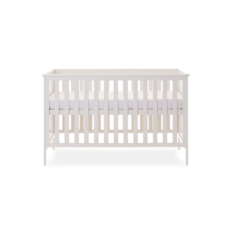 White Obaby Evie Cot Bed as a crib | Cots, Cot Beds, Toddler & Kid Beds | Nursery Furniture - Clair de Lune UK