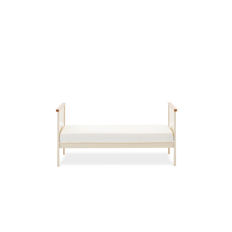 The cot bed of the Cashmere Obaby Evie Mini 2 Piece Room Set when it's transformed to be a toddler bed | Nursery Furniture Sets | Room Sets | Nursery Furniture - Clair de Lune UK