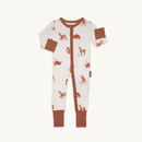 GrowGrows Organic Fleeting Fawn Sleepsuit | Baby Grows and Onesies | Organic Baby Clothes - Clair de Lune UK