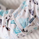 Close up on the Grow Grows Organic Arctic Animals Pyjamas | Organic Kids PJs and Nightwear - Clair de Lune UK
