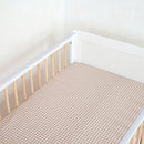2 Pack Fitted Little Duckling Cot Bed Sheets - Gingham sheet on the mattress of the Essentials Cot Bed | Baby Sheets | Cot & Cot Bed Bedding | Nursery Linen - Clair de Lune UK