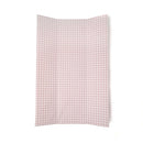 Brown Gingham Anti-Roll Wedge Baby Changing Mat on a white background | Baby Bath Time Essentials - Clair de Lune UK