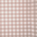 Close up of the Brown Gingham Anti-Roll Wedge Baby Changing Mat pattern | Baby Bath Time Essentials - Clair de Lune UK