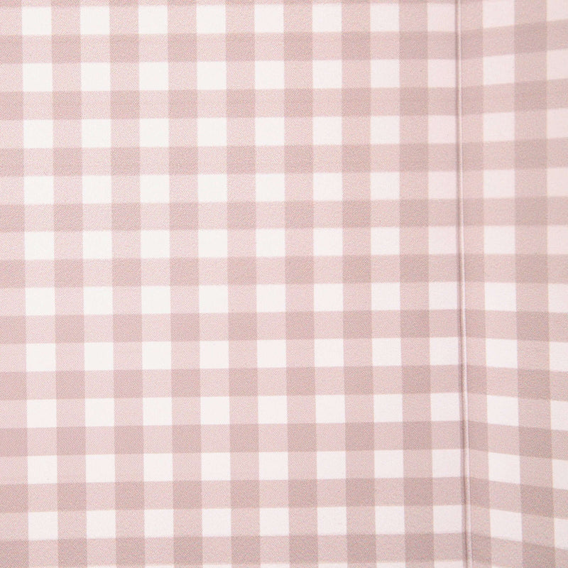 Close up of the pattern on the Gingham Anti-Roll Wedge Baby Changing Mat | Baby Bath Time Essentials - Clair de Lune UK