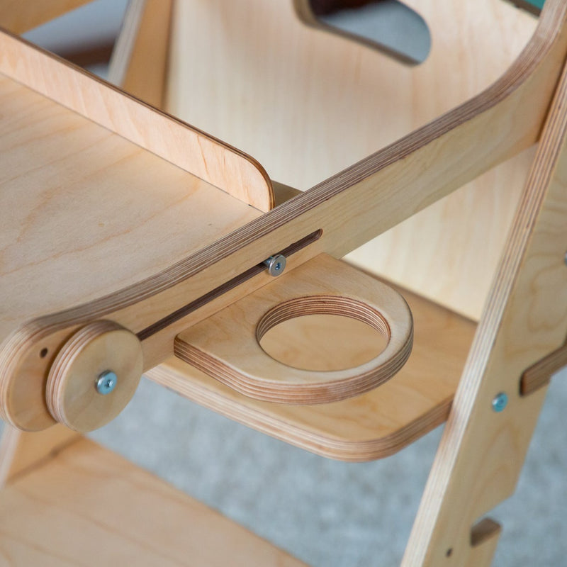 The cup holder of the Natural Goodevas 3in1 Highchair | Highchairs | Feeding & Weaning - Clair de Lune UK