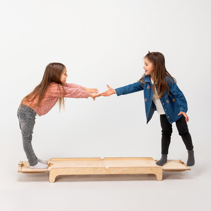 Another way to play the Goodevas Montessori Wooden Seesaw | Montessori Activities For Babies & Kids - Clair de Lune UK