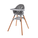 Grey 6 in 1 High Chair on white background | High chairs | Feeding & Weaning | Toddler Furniture - Clair de Lune UK