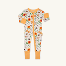 Grow Grows Honey Bees Organic Sleepsuit on white background | Baby Grows and Onesies | Organic Baby Clothing - Clair de Lune UK