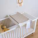 Hot Air Balloon Anti-Roll Wedge Baby Changing Mat on the Essentials Cot Top Changer in a White Nursery | Baby Bath Time Essentials - Clair de Lune UK