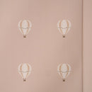 Close up of the Hot Air Balloon pring on the Anti-Roll Wedge Baby Changing Mat | Baby Bath Time Essentials - Clair de Lune UK