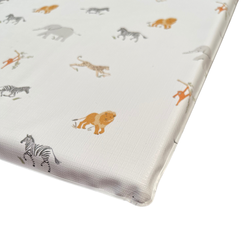 Close up of the Jungle Dream Folding Changing Mat | Baby Bath Time Essentials - Clair de Lune UK