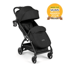 Ickle Bubba Aries Max Auto-fold Stroller in Black with a matching footmuff | Prams, Pushchairs & Travel Systems | Baby Travel Essentials - Clair de Lune UK