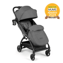 Ickle Bubba Aries Max Auto-fold Stroller in Graphite Grey with a matching footmuff | Prams, Pushchairs & Travel Systems | Baby Travel Essentials - Clair de Lune UK