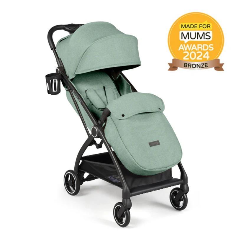 Ickle Bubba Aries Max Auto-fold Stroller in Sage Green with a matching footmuff | Pushchairs and Travel Systems | Baby & Kid Travel - Clair de Lune UK