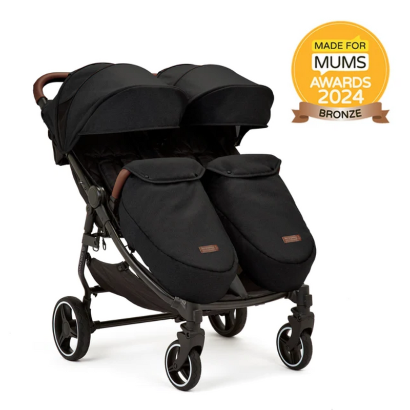 Award-winning Black Ickle Bubba Venus Prime Double Stroller | Buggies, Strollers & Pushchairs | Travel With Your Baby - Clair de Lune UK
