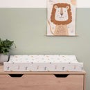 Jungle Dream Anti-Roll Wedge Baby Changing Mat in a sage green Scandi nursery |  Change & Travel Mats | Baby Bath Time Essentials - Clair de Lune UK
