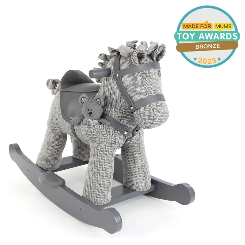 Little Bird Told Me Stirling & Mac Rocking Horse with shadow | Rocking Animals | Montessori Activities For Babies & Kids | Toys | Baby Shower, Birthday & Christmas - Clair de Lune UK