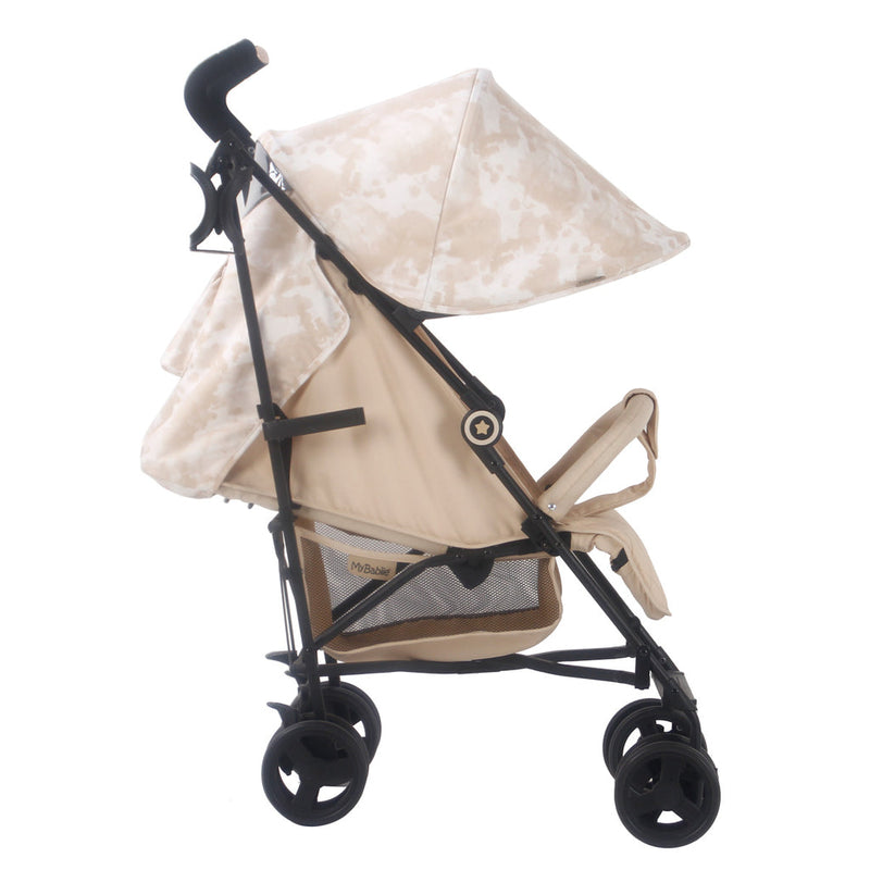The side of the My Babiie MB02 Billie Faiers Sand Tie Dye Lightweight Stroller | Strollers | Pushchairs, Carrycots & Car Seats Baby | Travel Essentials - Clair de Lune UK