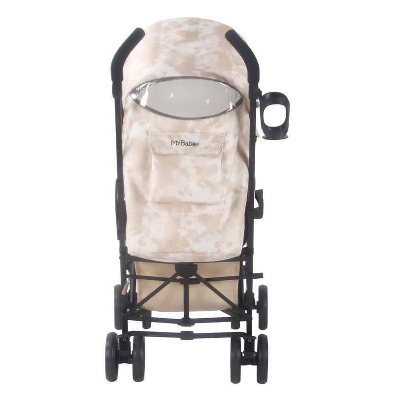 The back of the My Babiie MB02 Billie Faiers Sand Tie Dye Lightweight Stroller | Strollers | Pushchairs, Carrycots & Car Seats Baby | Travel Essentials - Clair de Lune UK