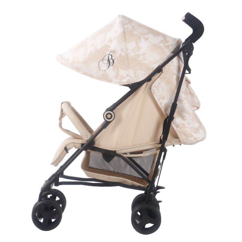 The sand tie dye details of the My Babiie MB02 Billie Faiers Sand Tie Dye Lightweight Stroller | Strollers | Pushchairs, Carrycots & Car Seats Baby | Travel Essentials - Clair de Lune UK