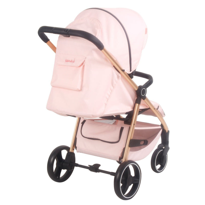 The back of My Babiie MB160 Dani Dyer Pink Plaid Pushchair | Buggies, Strollers & Pushchairs | Travel With Your Baby - Clair de Lune UK