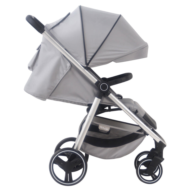 The side of My Babiie MB160 Samantha Faiers Grey Tropical Pushchair | Buggies, Strollers & Pushchairs | Travel With Your Baby - Clair de Lune UK