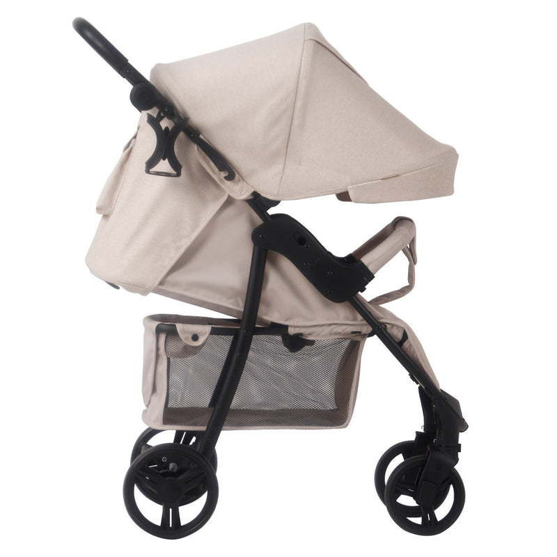 The side of the My Babiie MB30 Billie Faiers Oatmeal Pushchair | Strollers | Pushchairs, Carrycots & Car Seats Baby | Travel Essentials - Clair de Lune UK