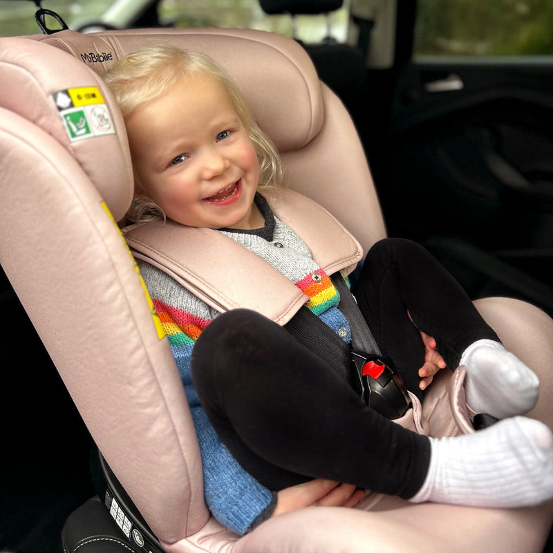 My Babiie Samantha Faiers iSize Pink Polka Spin Car Seat (40-150cm)