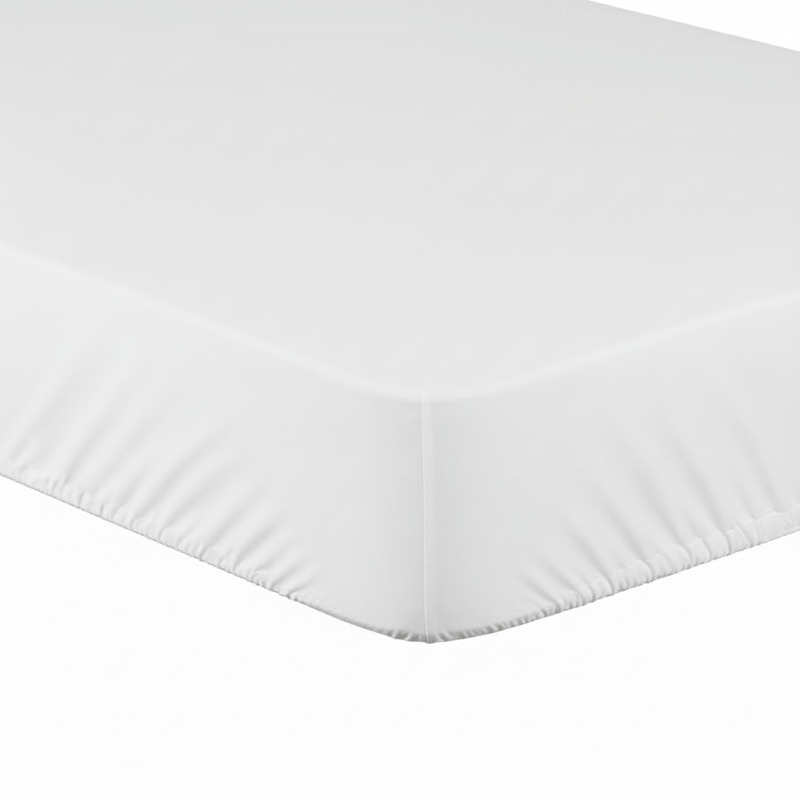 Close up of the Fitted Mattress Protector to fit Cot/Cot Bed | Soft Baby Sheets | Cot Bed Bedding - Clair de Lune UK