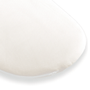 The oval edge of the Natural Bamboo Bedside Crib Mattress (76 x 40 cm) | Bedside & Folding Crib Mattresses | Baby Mattresses | Bedding | Nursery Furniture - Clair de Lune UK