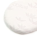 Natural Bamboo Palm Moses Basket Mattress (74 x 28 cm) featuring a removable and washable cover for easy care | Moses Basket Mattresses | Newborn Bedding - Clair de Lune UK