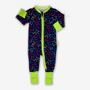 GrowGrows Organic Neon Nightlife Sleepsuit | Baby Grows and Onesies | Organic Baby Clothes - Clair de Lune UK