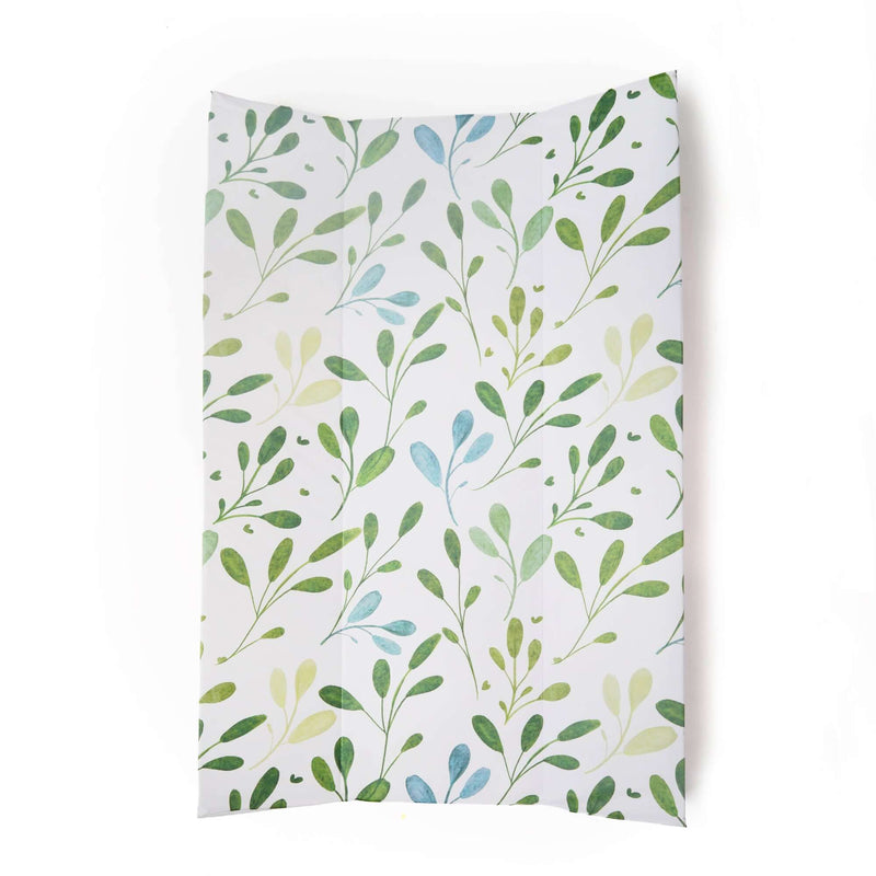 Olive Anti-Roll Wedge Baby Changing Mat profile on a white background | Baby Bath Time Essentials - Clair de Lune UK