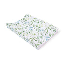 Olive Anti-Roll Wedge Baby Changing Mat at an angle on a white background | Baby Bath Time Essentials - Clair de Lune UK