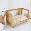 Oak Cot Bed in a stylish minimalist white Nursery Room | Cots, Cot Beds, Toddler & Kid Beds | Baby Bed | Nursery Furniture - Clair de Lune UK