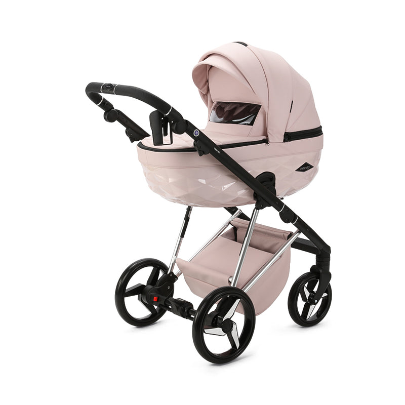 Pretty in Pastel Pink Mee-go 2in1 Milano Quantum Pushchair (With Carrycot) | Pushchairs and Travel Systems | Baby & Kid Travel - Clair de Lune UK