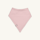 Pink Pinstripe Bib with pink pinstripe design on a white background made from bamboo and organic cotton from GrowGrows