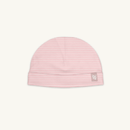 GrowGrows Pink Pinstripe Baby Hat with pink pinstripe design on a white background made from bamboo and organic cotton from GrowGrows - Clair de Lune UK