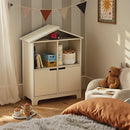 CuddleCo Play House Bookcase filled with books in a cosy and stylish toddler room | Nursery Furniture | Children's Bookcase - Clair de Lune UK